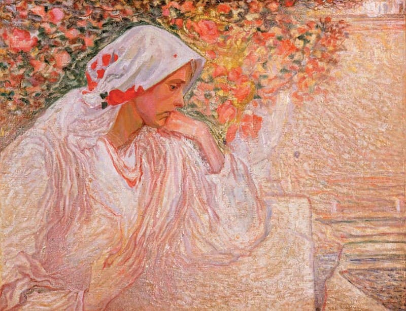 In Thought (Portrait of the Artist's Wife)