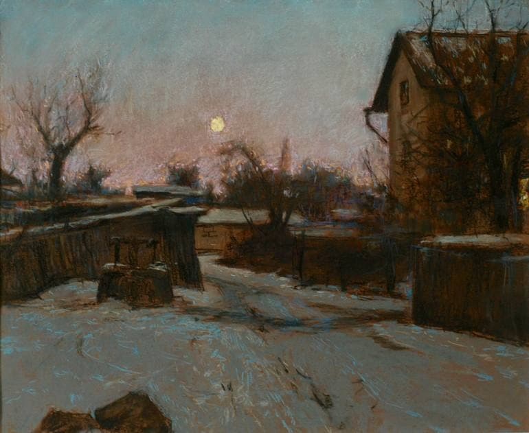 The morning moon